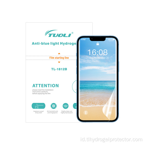 Protektor layar HD Anti-SCRATCH Hydrogel untuk ponsel